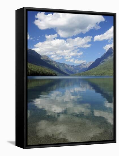 Bowman Lake in the Late Afternoon: Glacier National Park, Montana, USA-Michel Hersen-Framed Stretched Canvas