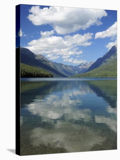 Bowman Lake in the Late Afternoon: Glacier National Park, Montana, USA-Michel Hersen-Stretched Canvas