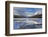 Bowman Lake in Winter, Glacier National Park, Montana, USA-Chuck Haney-Framed Photographic Print
