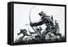 Bowmen at the Battle of Bannockburn-Graham Coton-Framed Stretched Canvas