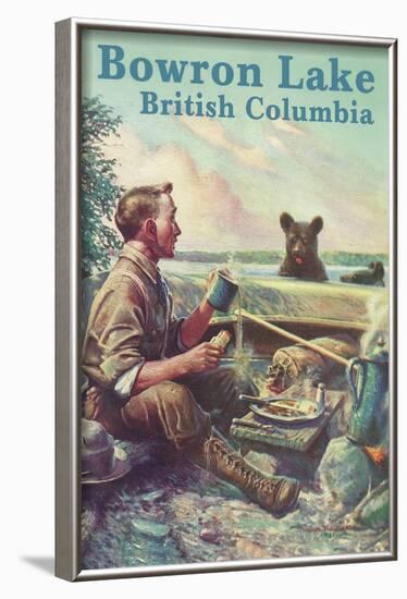 Bowron Lake, British Columbia - Camping Scene, c.2009-Lantern Press-Framed Art Print