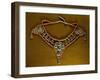 Bowsani-Style Labba Necklace Composed of Coral Beads and Three Filigreed Silver Elements-null-Framed Giclee Print