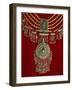 Bowsani-Style Lazem Necklace Composed of Five Strands of Coral Beads and Filigreed Silver Pendant-null-Framed Giclee Print