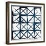 Box Blue Lines-Jace Grey-Framed Art Print