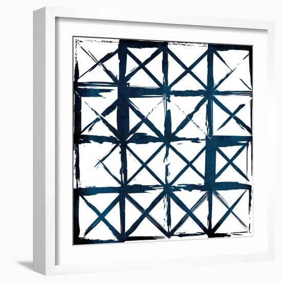 Box Blue Lines-Jace Grey-Framed Art Print