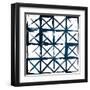 Box Blue Lines-Jace Grey-Framed Art Print