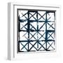 Box Blue Lines-Jace Grey-Framed Art Print