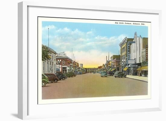 Box Butte Avenue, Alliance-null-Framed Art Print