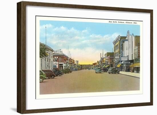 Box Butte Avenue, Alliance-null-Framed Art Print