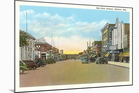 Box Butte Avenue, Alliance-null-Mounted Art Print