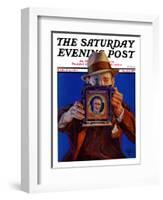 "Box Camera," Saturday Evening Post Cover, March 4, 1933-Charles Hargens-Framed Giclee Print