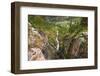 Box Canyon and the town of Ouray, Colorado, USA-Russ Bishop-Framed Photographic Print