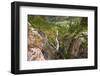 Box Canyon and the town of Ouray, Colorado, USA-Russ Bishop-Framed Photographic Print