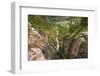 Box Canyon and the town of Ouray, Colorado, USA-Russ Bishop-Framed Photographic Print