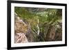 Box Canyon and the town of Ouray, Colorado, USA-Russ Bishop-Framed Premium Photographic Print