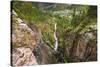 Box Canyon and the town of Ouray, Colorado, USA-Russ Bishop-Stretched Canvas