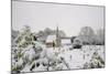 Box Cemetery Chapel after Heavy Snow, Box, Wiltshire, England, United Kingdom, Europe-Nick Upton-Mounted Photographic Print