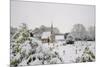 Box Cemetery Chapel after Heavy Snow, Box, Wiltshire, England, United Kingdom, Europe-Nick Upton-Mounted Photographic Print