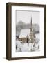 Box Cemetery Chapel after Heavy Snow, Box, Wiltshire, England, United Kingdom, Europe-Nick Upton-Framed Photographic Print