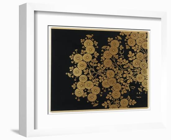 Box Decorated with Chrysanthemums-Uematsu Hobi-Framed Giclee Print