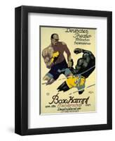 Box-Kampf-Julius Ussy Engelhard-Framed Art Print