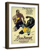 Box-Kampf-Julius Ussy Engelhard-Framed Art Print