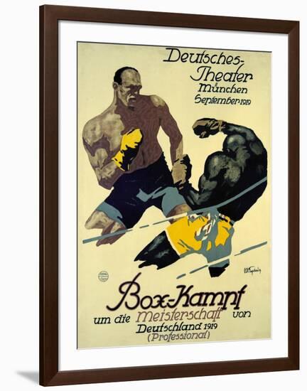 Box-Kampf-Julius Ussy Engelhard-Framed Art Print