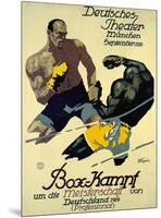 Box-Kampf-Julius Ussy Engelhard-Mounted Art Print