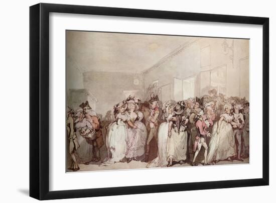 'Box Lobby Loungers of 1785', c1785-Thomas Rowlandson-Framed Giclee Print