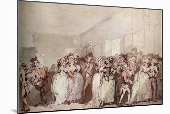 'Box Lobby Loungers of 1785', c1785-Thomas Rowlandson-Mounted Giclee Print