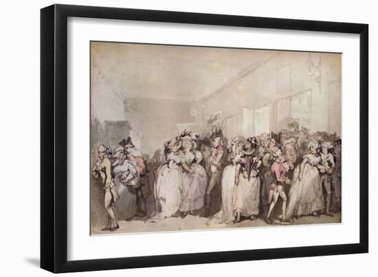 'Box Lobby Loungers of 1785', c1785-Thomas Rowlandson-Framed Giclee Print