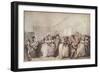 'Box Lobby Loungers of 1785', c1785-Thomas Rowlandson-Framed Giclee Print