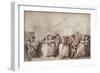 'Box Lobby Loungers of 1785', c1785-Thomas Rowlandson-Framed Giclee Print