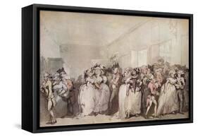 'Box Lobby Loungers of 1785', c1785-Thomas Rowlandson-Framed Stretched Canvas