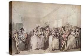 'Box Lobby Loungers of 1785', c1785-Thomas Rowlandson-Stretched Canvas