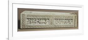 Box of Veroli, Engraved Ivory Case with Rosettes and Low Reliefs Depicting Mythological Scenes-null-Framed Giclee Print