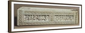 Box of Veroli, Engraved Ivory Case with Rosettes and Low Reliefs Depicting Mythological Scenes-null-Framed Premium Giclee Print