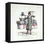 Box Seller-Antoine Charles Horace Vernet-Framed Stretched Canvas