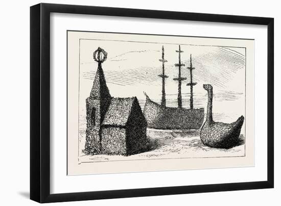 Box Trees in the Dutch Garden, the Paris Exhibition, France-null-Framed Giclee Print