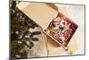 Box with Chistmas Ornaments Next to Christmas Tree, Munich, Bavaria, Germany-Dario Secen-Mounted Photographic Print