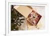 Box with Chistmas Ornaments Next to Christmas Tree, Munich, Bavaria, Germany-Dario Secen-Framed Photographic Print