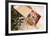 Box with Chistmas Ornaments Next to Christmas Tree, Munich, Bavaria, Germany-Dario Secen-Framed Photographic Print