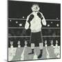 Boxer an Underdog Boxer Getting Ready to Fight-Retrorocket-Mounted Art Print