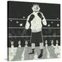 Boxer an Underdog Boxer Getting Ready to Fight-Retrorocket-Stretched Canvas