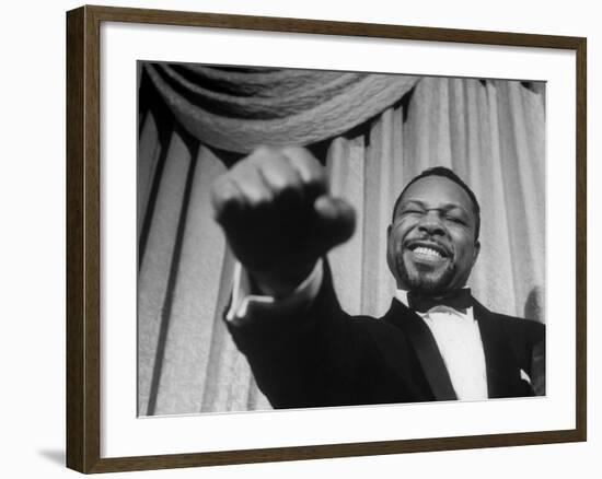 Boxer Archie Moore Demonstrating Punch-Alfred Eisenstaedt-Framed Premium Photographic Print