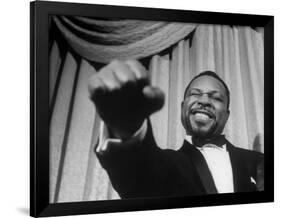 Boxer Archie Moore Demonstrating Punch-Alfred Eisenstaedt-Framed Premium Photographic Print