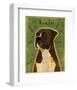 Boxer (Brindle)-John W^ Golden-Framed Art Print