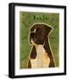 Boxer (Brindle)-John W^ Golden-Framed Giclee Print