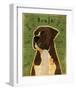 Boxer (Brindle)-John W^ Golden-Framed Giclee Print