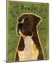 Boxer (Brindle)-John W^ Golden-Mounted Giclee Print